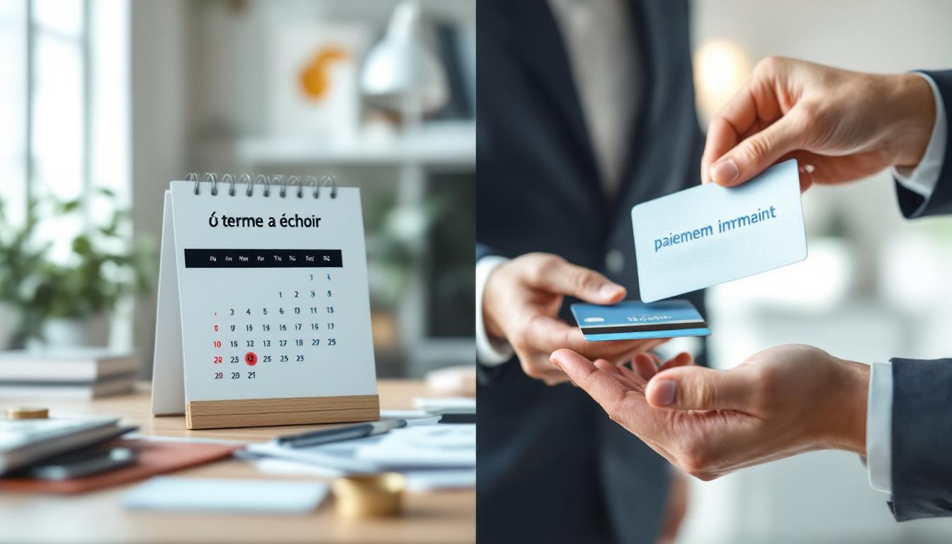 À terme à échoir vs paiement immédiat : quel choix en 2026